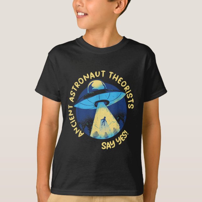 T-shirt Les Théoristes Des Astronautes Anciens Disent Oui  (Devant)