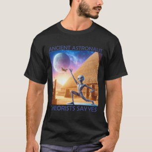 T-shirt Les Théoristes Des Astronautes Anciens Du Yoga Dis