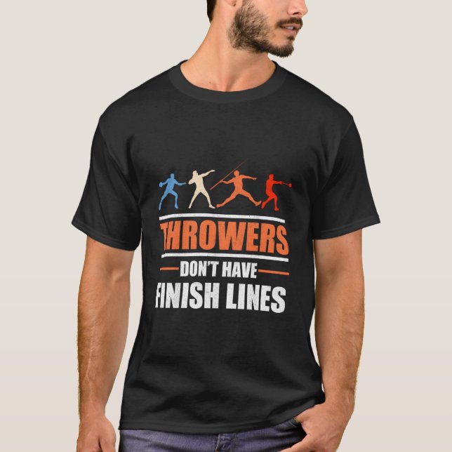 T-shirt Les Throwers N'Ont Pas De Lignes De Finition Javel (Devant)