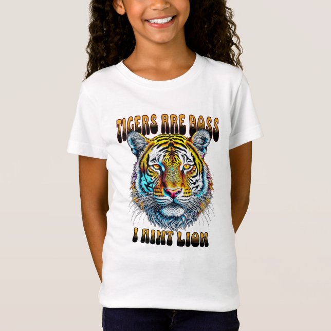 T-Shirt Les tigres sont les patrons | I Aint Lion (Devant)