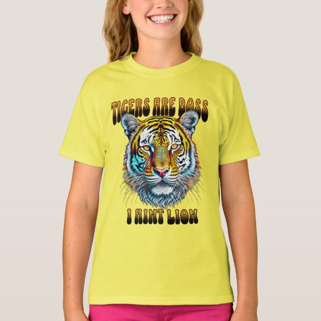 T-shirt Les tigres sont les patrons | I Aint Lion (Devant)