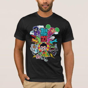 T-shirt Les titans de l'adolescence vont ! graphique de