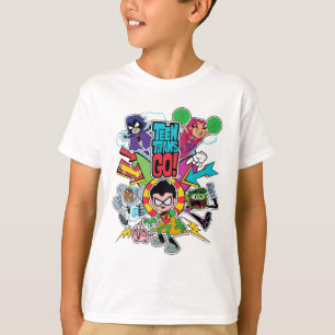 T-shirt Les titans de l'adolescence vont ! graphique de
