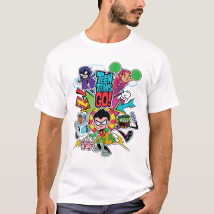 T-shirt Les titans de l'adolescence vont ! graphique de