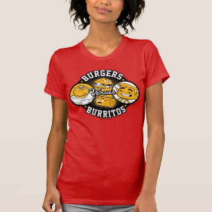 T-shirt Les titans de l'adolescence vont ! hamburgers de  