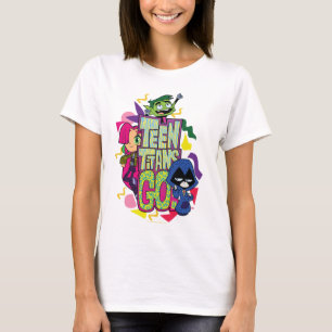 T-shirt Les titans de l'adolescence vont ! logo de poster