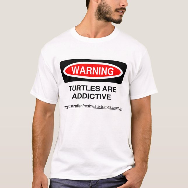 T-shirt Les tortues d'avertissement sont provoquant une (Devant)