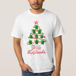 T-shirt Les tortues de mer de Mele Kalikimaka