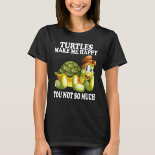 T-shirt Les tortues me rendent heureux les tortues d'eau m