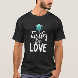 T-shirt Les tortues sont amoureuses Mignonne tortue de mer
