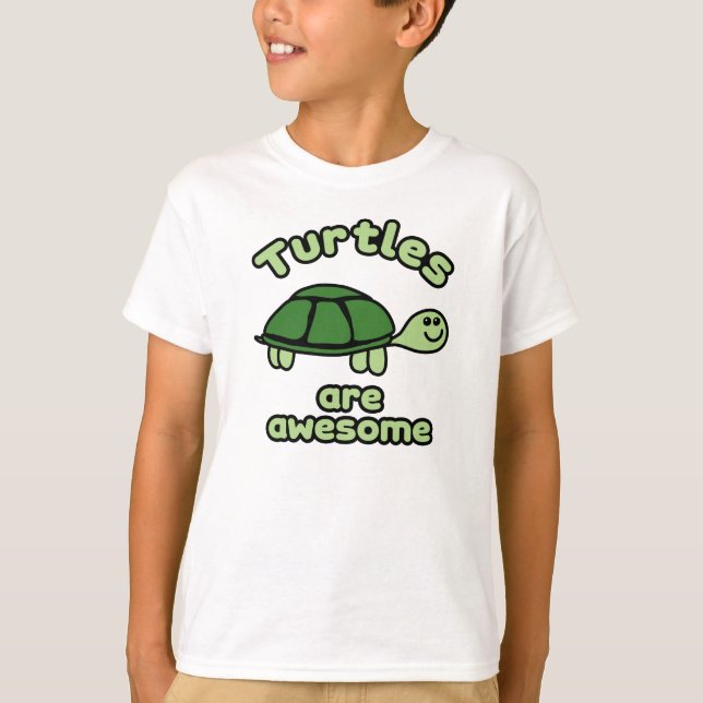 T-shirt Les tortues sont géniales (Devant)