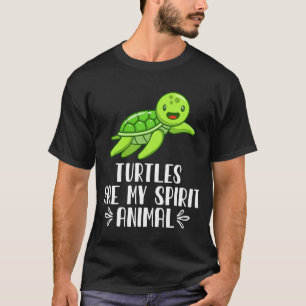 T-shirt Les tortues sont mon esprit animal