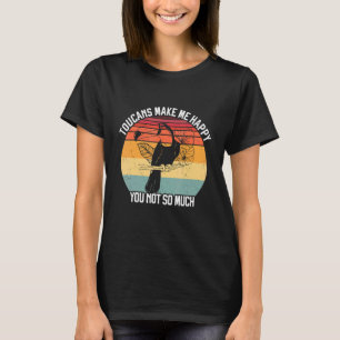 T-shirt Les toucans me rendent heureux, oiseau animal trop