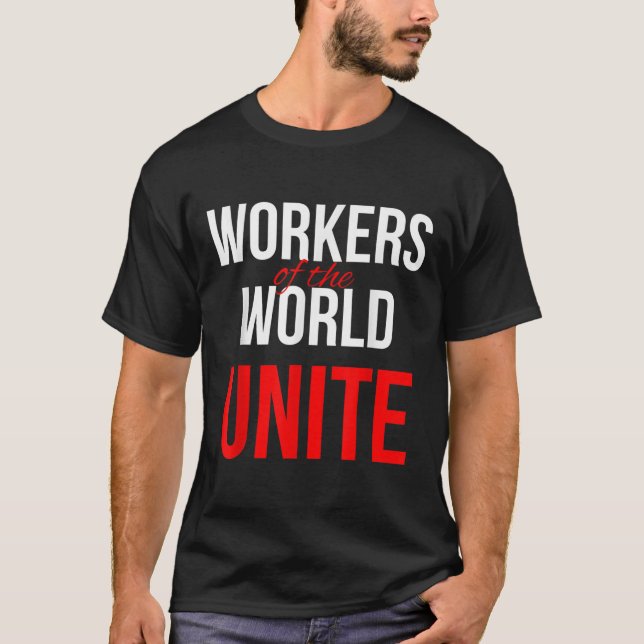 T-shirt Les Travailleurs De L'Union Mondiale (Devant)