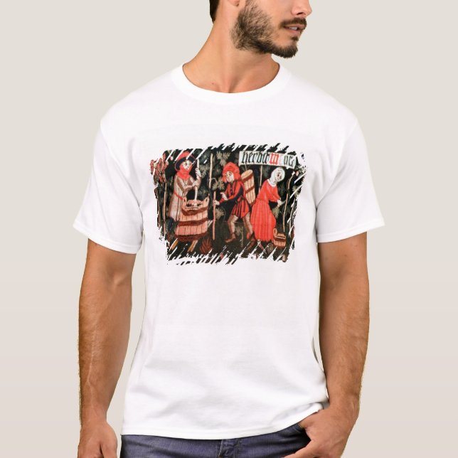 T-shirt Les travaux des mois, d'Alsace (Devant)