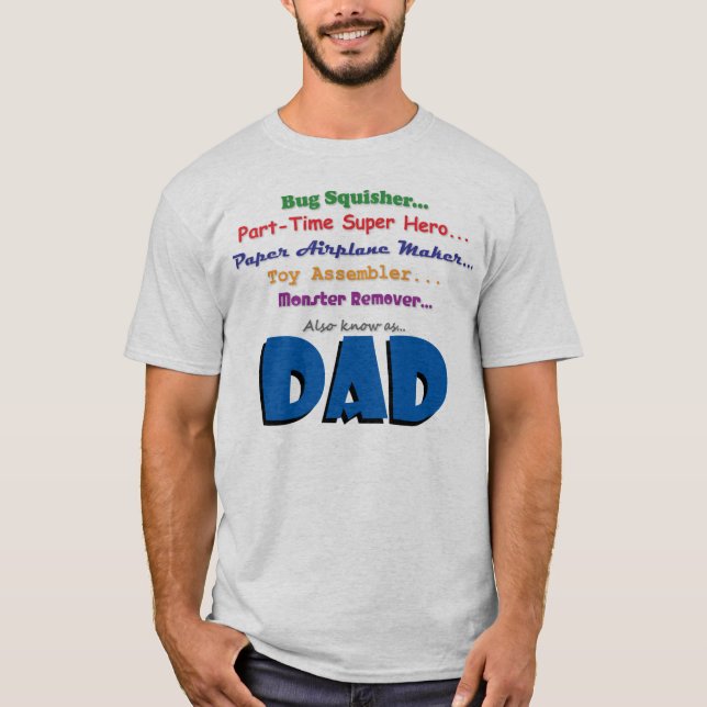 T-shirt Les travaux du papa (Devant)