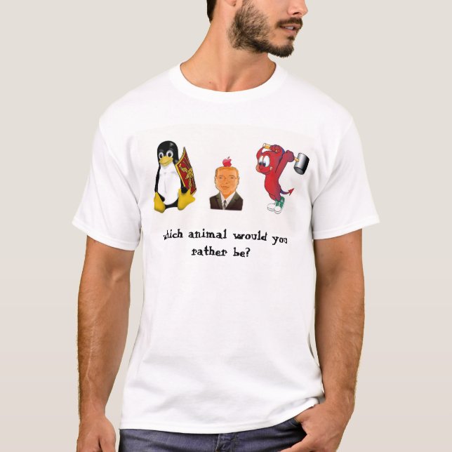 T-shirt les trois animaux (Devant)