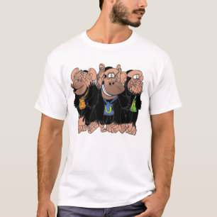 T-SHIRT LES TROIS CHIMPANZÉS