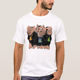 T-SHIRT LES TROIS CHIMPANZÉS