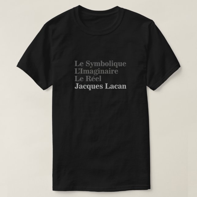 T-shirt Les trois dimensions fondamentales de Subj Psychiq (Design devant)