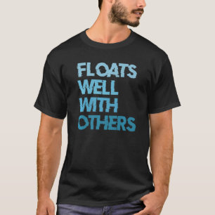 T-shirt Les Tubes De Rivière Flotte Bien Avec D'Autres