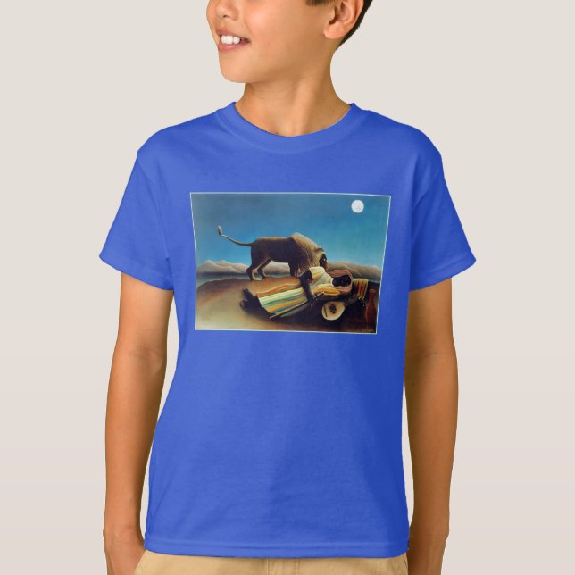 T-shirt "Les Tziganes endormis" par Henri Rousseau (Devant)