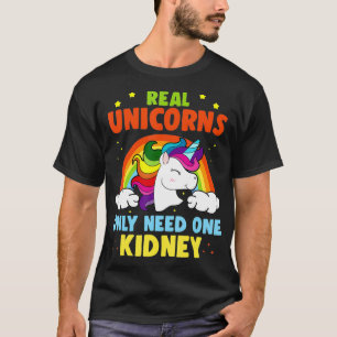 T-shirt Les Unicornes Réelles N'Ont Besoin Que D'Un Don De