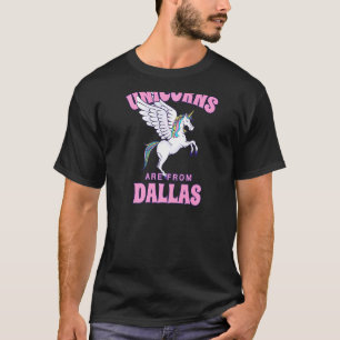 T-shirt Les Unicornes Sont De Dallas Texas Friends Tx Budd