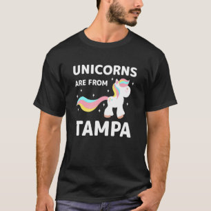 T-shirt Les Unicornes Sont De Tampa Florida Résident Fl Lo