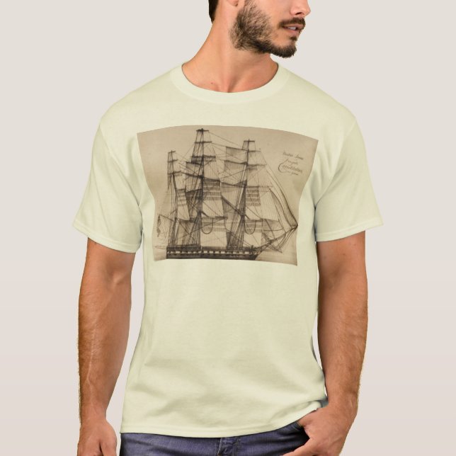 T-shirt Les USA embarquent la constellation sailplan (Devant)