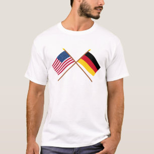 T-shirt Les USA et drapeaux croisés parAllemagne
