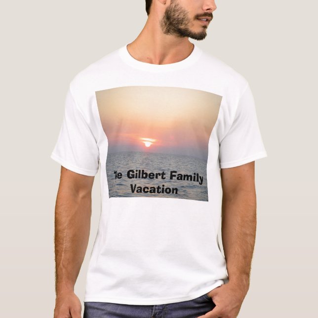 T-shirt Les vacances de famille de Gilbert (Devant)