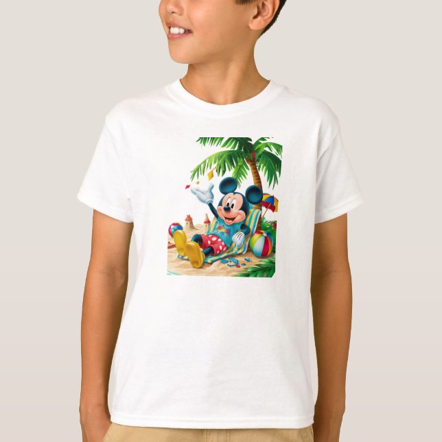 T-shirt Les vacances de Mickey (Devant)