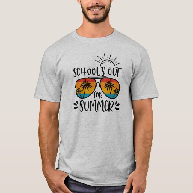 T-shirt Les vacances d'été sont commencées ! (Devant)