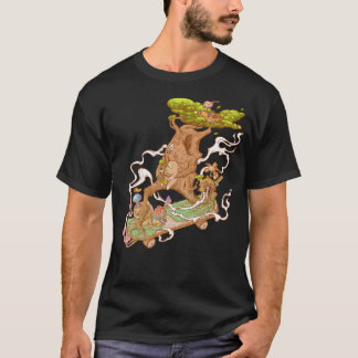 T-shirt Les Vacances En Bois