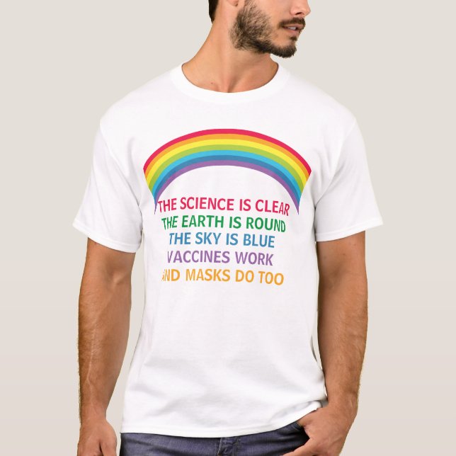 T-shirt Les vaccins fonctionnent porter un masque citation (Devant)