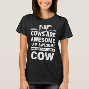 T-shirt Les vaches amusantes sont géniales Je suis génial