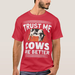 T-shirt Les vaches de Faites-moi confiance sont de meilleu