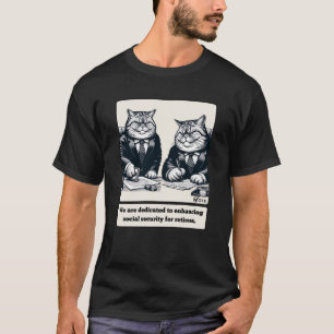 T-shirt Les vaches espiègles : Le Cat Crafty Politicien