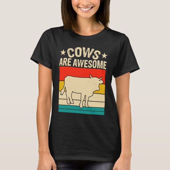 T-shirt Les vaches sont géniales (Devant)