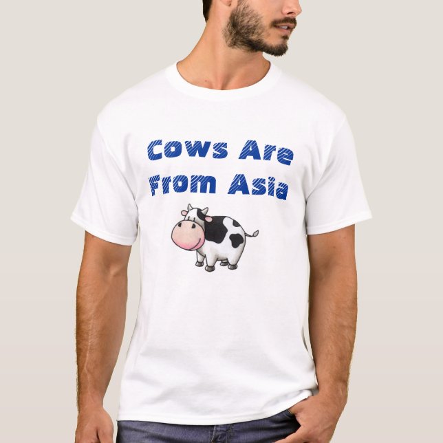 T-shirt Les vaches sont l'Asie (Devant)