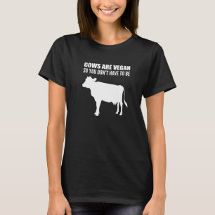T-shirt Les vaches sont un nutritionniste végétalien