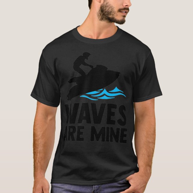 T-shirt Les Vagues Sont Mine Athlétisme Plage Sports Été (Devant)