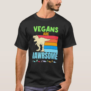 T-shirt Les Vegas Sont Un Hérobivore Végétal Dinosaure Die