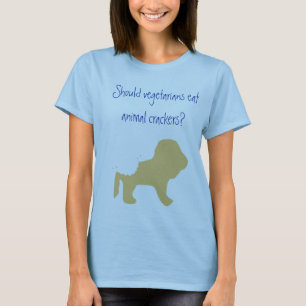 T-shirt Les végétariens mangent les biscuits animaux ?