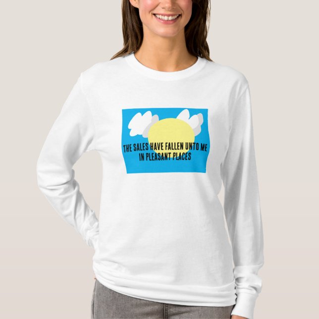 T-shirt Les Ventes Me Sont Tombées Drôle (Devant)