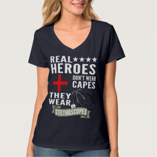 T-shirt Les Véritables Héros Ne Portent Pas De Capuchons I
