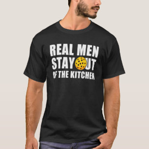 T-shirt Les Véritables Hommes Restent Hors De La Paddle De