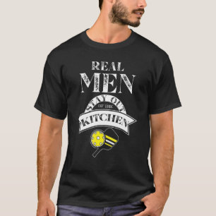 T-shirt Les Véritables Hommes Restent Hors De La Paddle De
