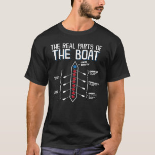 T-shirt Les Véritables Parties Du Bateau - Aviron T Chemi